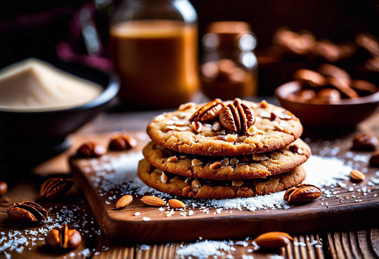 Recette de biscuits au praliné vegan : douceurs gourmandes et saines