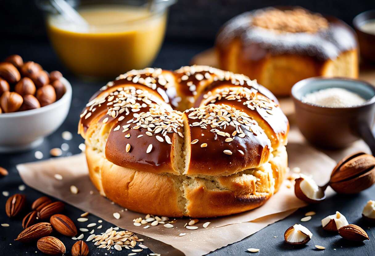 Recette de brioches au sésame et aux noisettes vegan : gourmandise et bien-être !