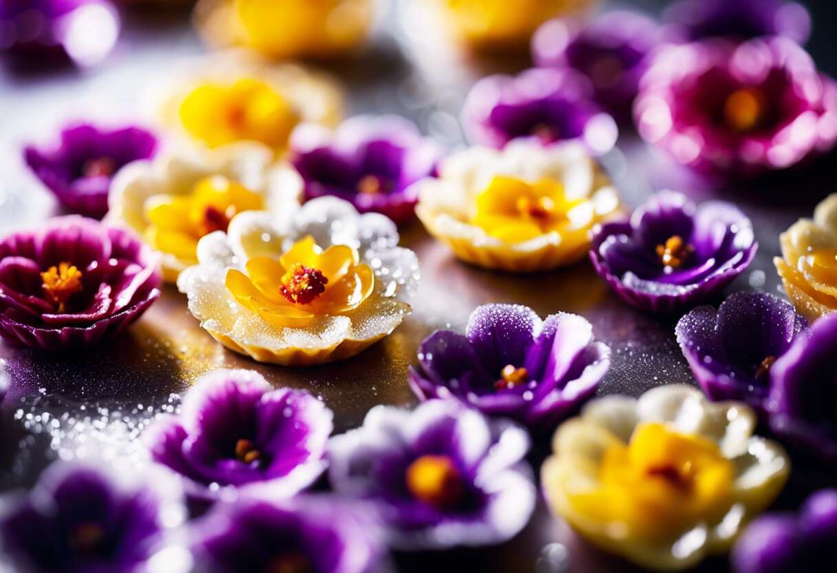 Découverte des fleurs cristallisées : quelle utilisation en pâtisserie ?