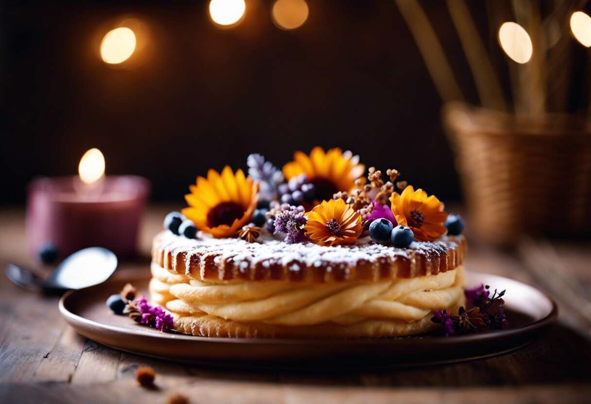 Fleurs séchées en pâtisserie : esthétique naturelle et saveurs délicates