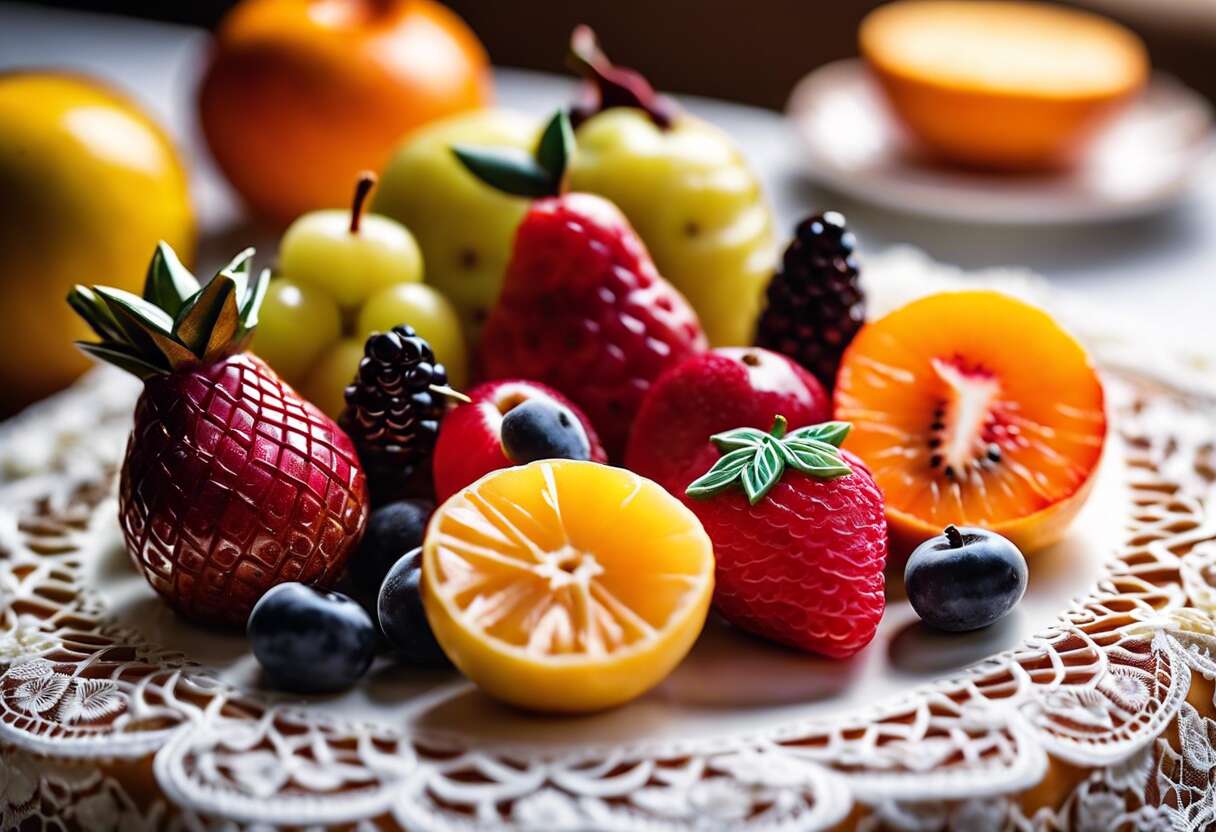Techniques simples pour sculpter des fruits en décorations de gâteaux