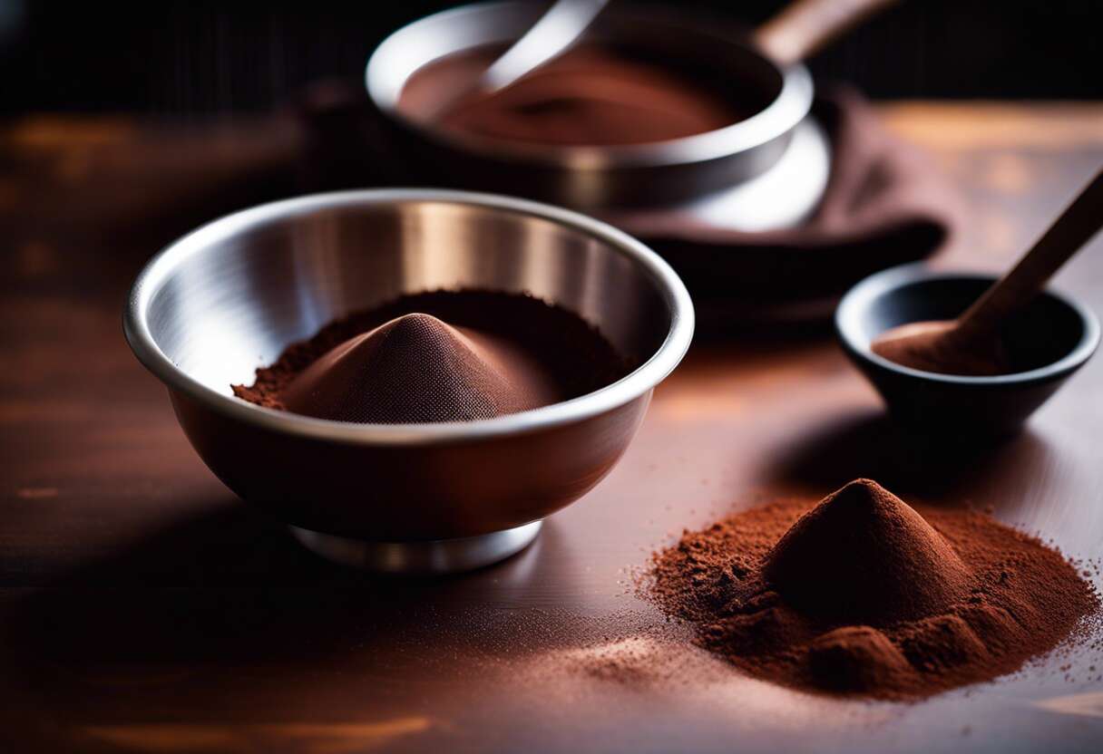 Tamis et saupoudreuses dans l'art du chocolat : précision et finesse