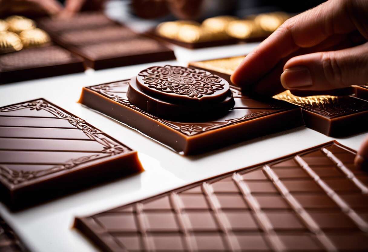 Plaques transfert pour chocolat : secrets d'un décor réussi