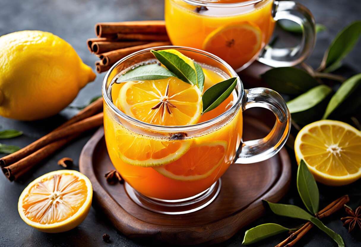 Recette de boisson chaude aux agrumes : vegan et sans gluten !