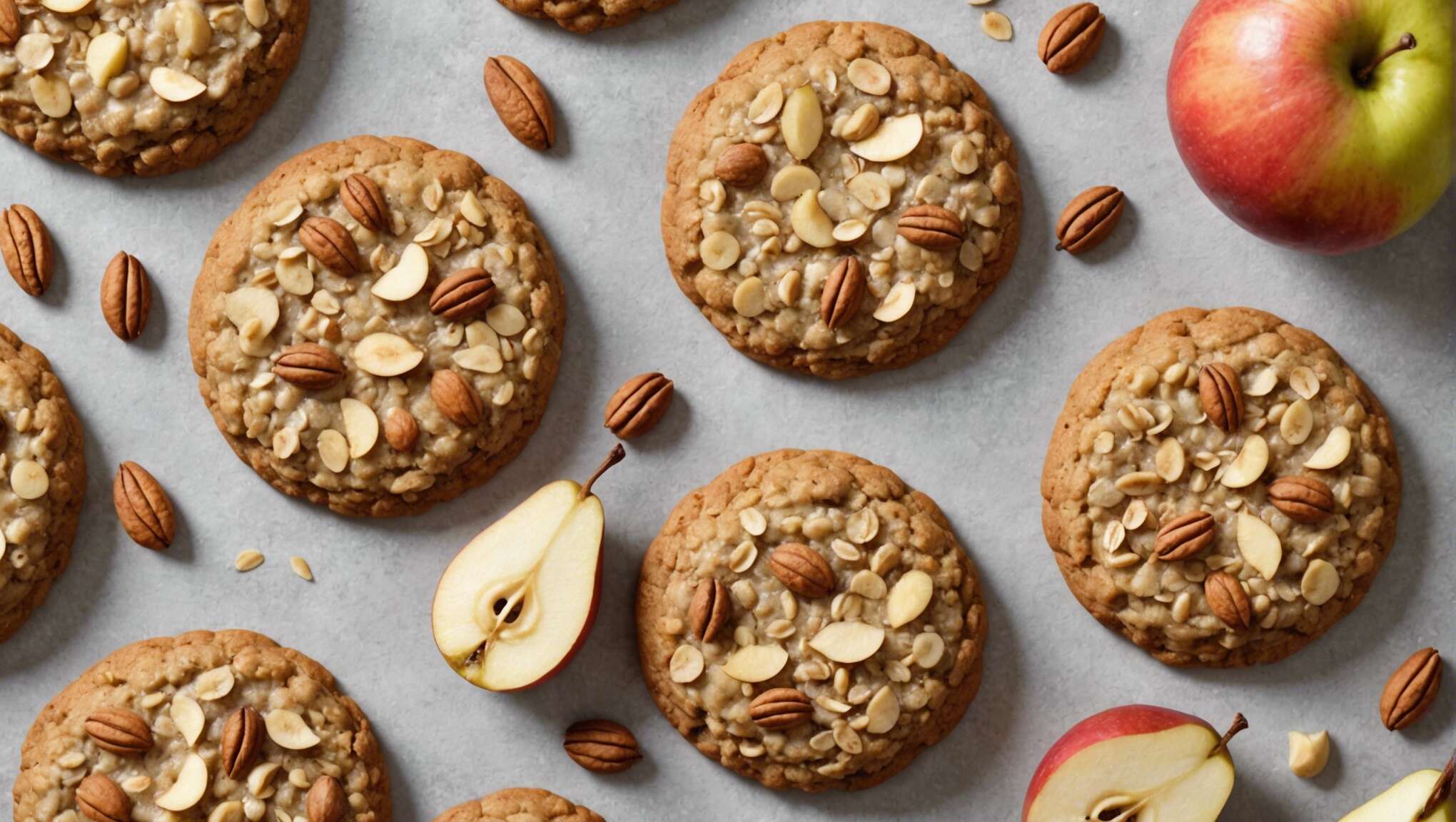 Recette de biscuits à l'avoine et poire vegan : facile et gourmande