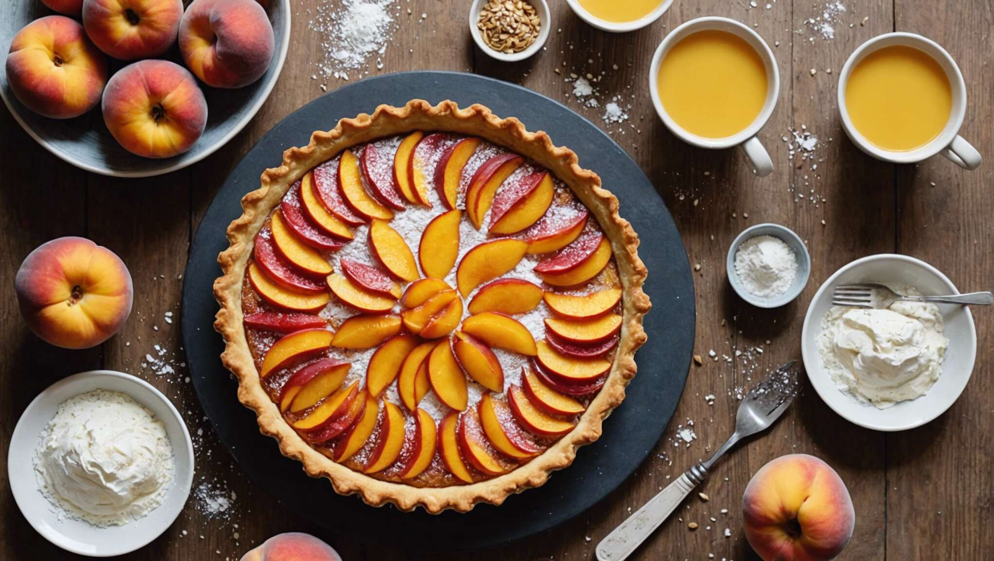 Plaisir d'été : tarte à la pêche et son astuce de chef