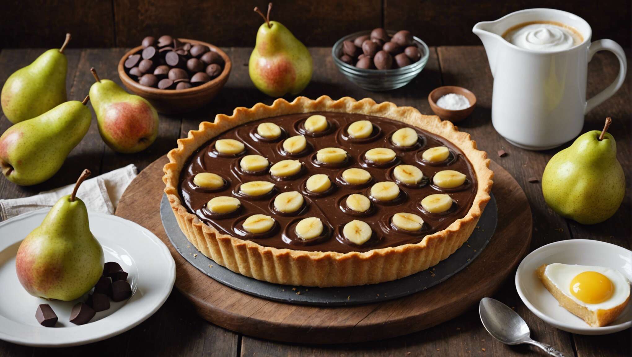 Tarte aux poires et chocolat : mariage gourmand incontournable