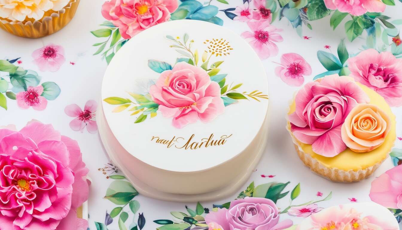 Personnaliser ses desserts avec des images imprimées sur feuilles azyme