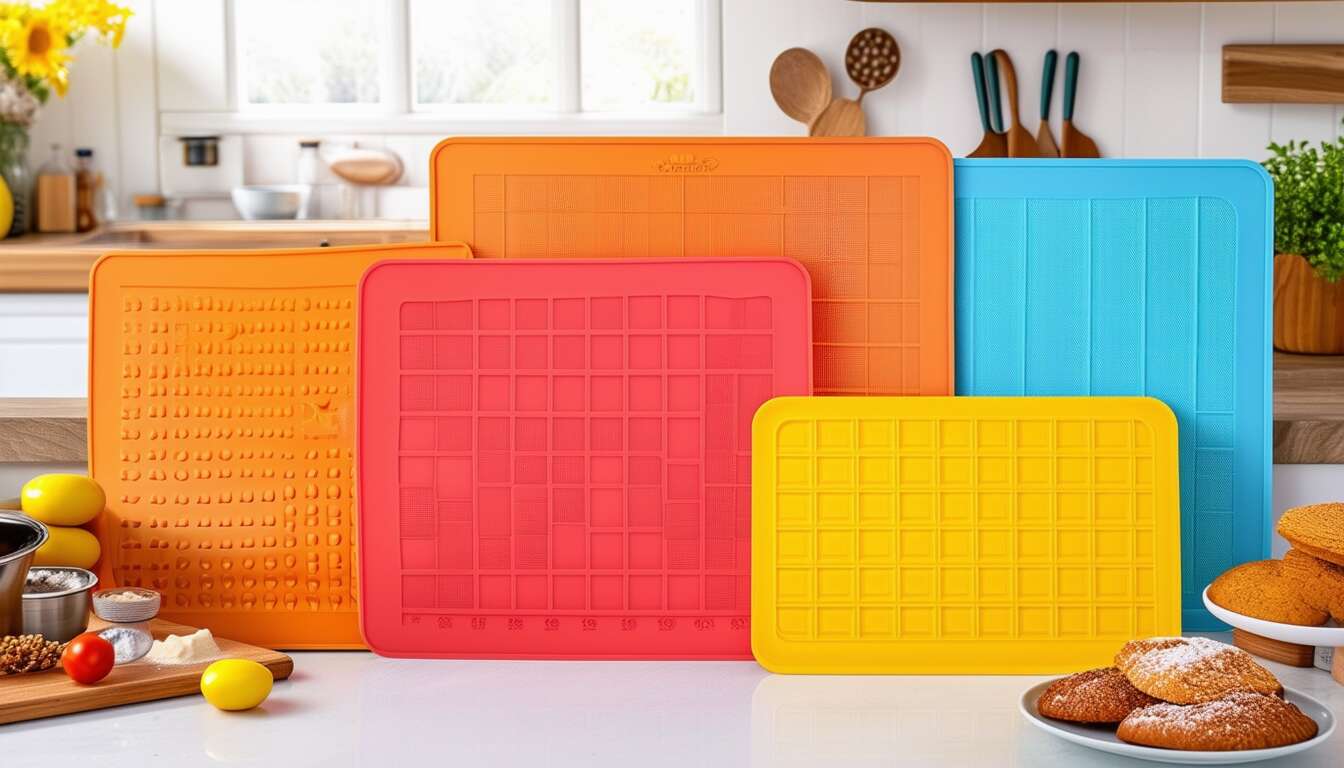 Tapis De Protection Pour Micro-Ondes Lékué - Silicone, Diamètre 25.5 Cm, Antidérapant, Facile à Nettoyer