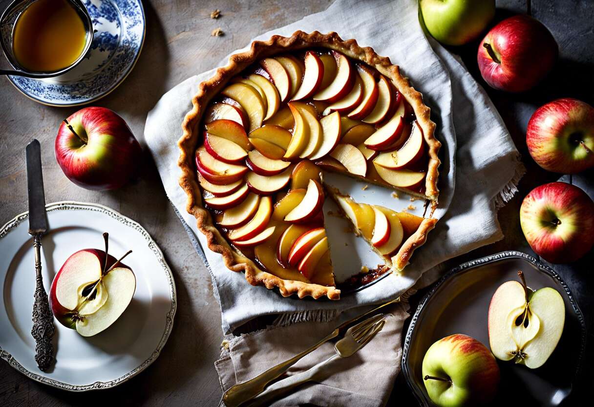 Tarte normande aux pommes et calvados : hommage gourmande à la Normandie