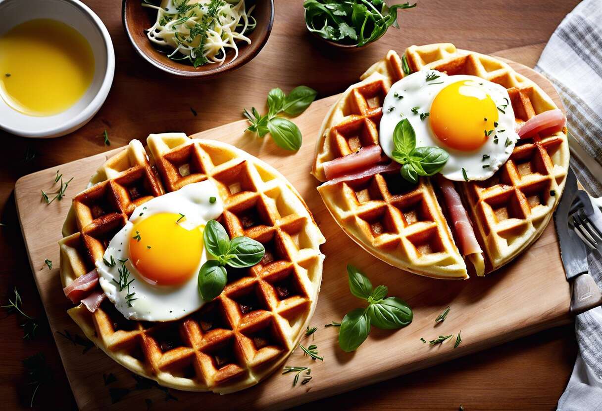 Recettes de gaufres salées pour un brunch original