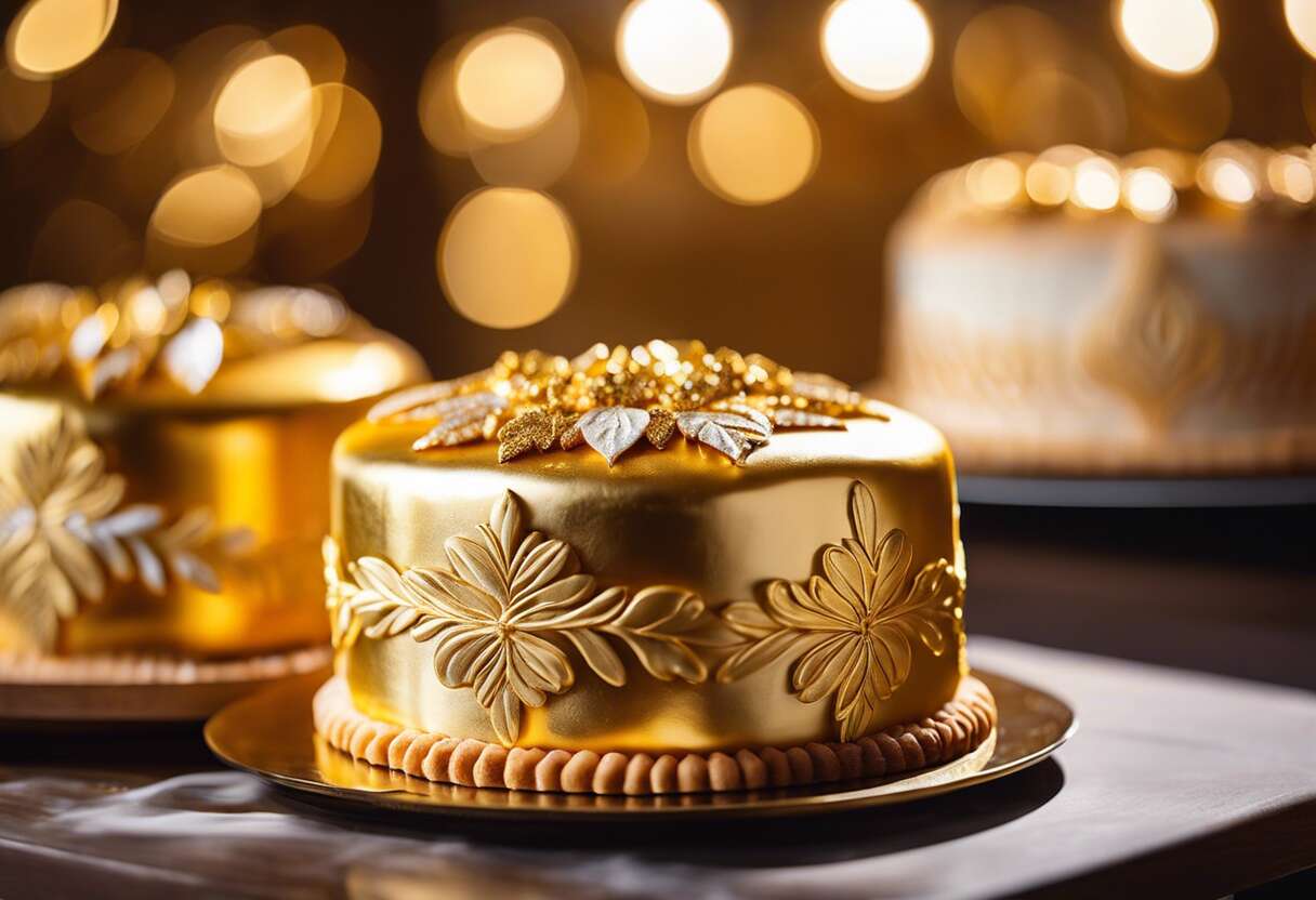 Maîtriser la feuille d'or en pâtisserie : astuces pour des créations