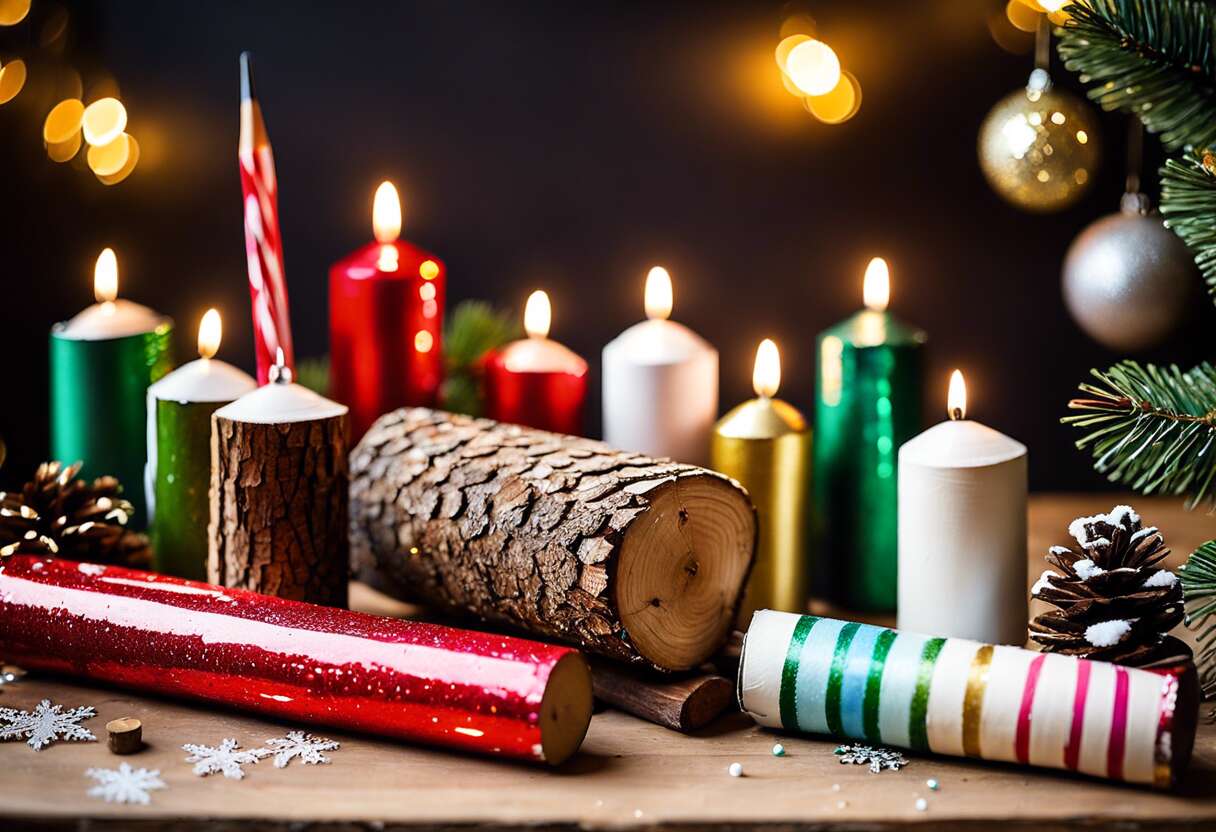 Idées déco innovantes pour sublimer vos bûches de Noël