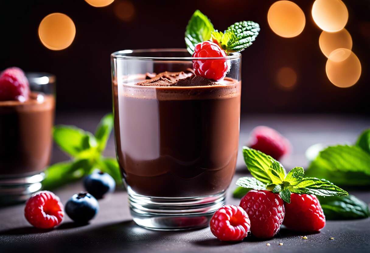 Mousses bi-goût : combiner chocolat noir et fruits acidulés