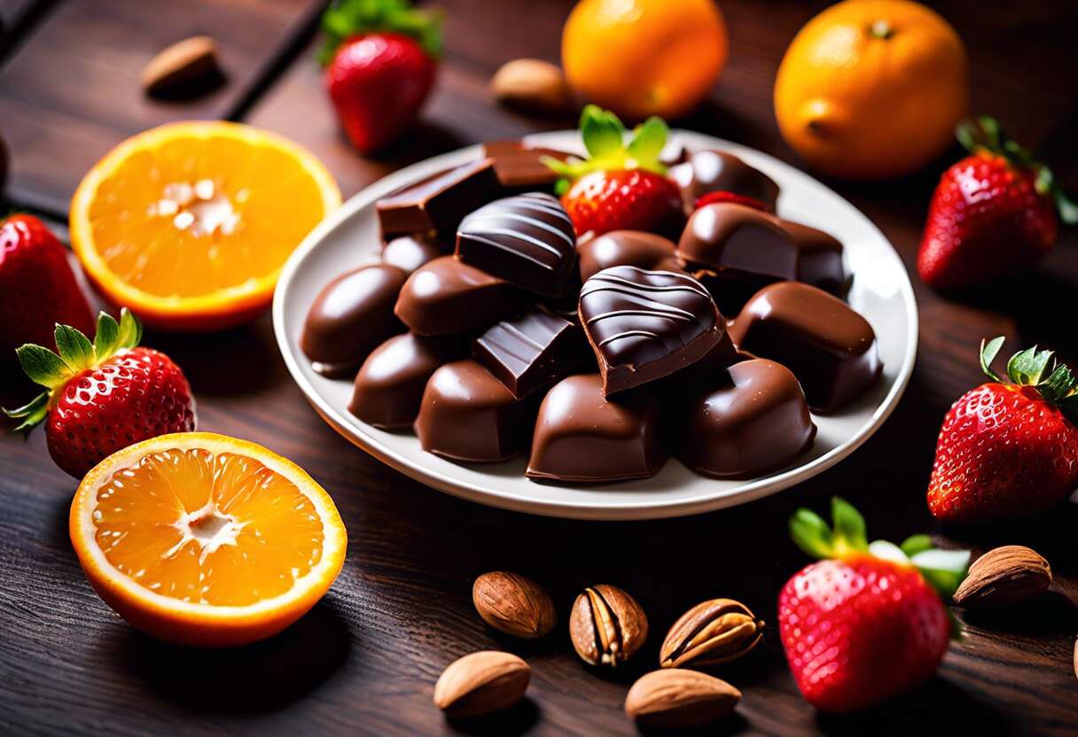 Accords parfaits : choisir ses fruits selon le type de chocolat