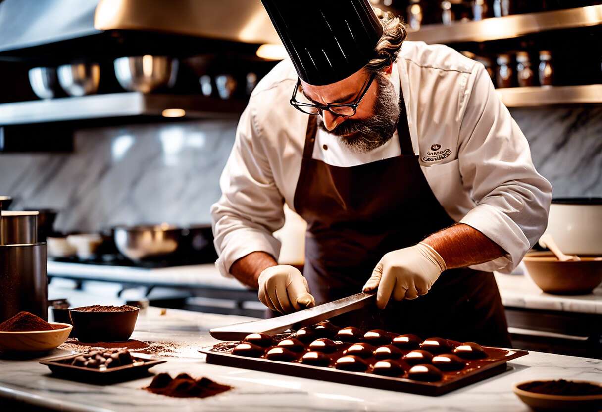 Techniques et astuces pour travailler le chocolat sur marbre