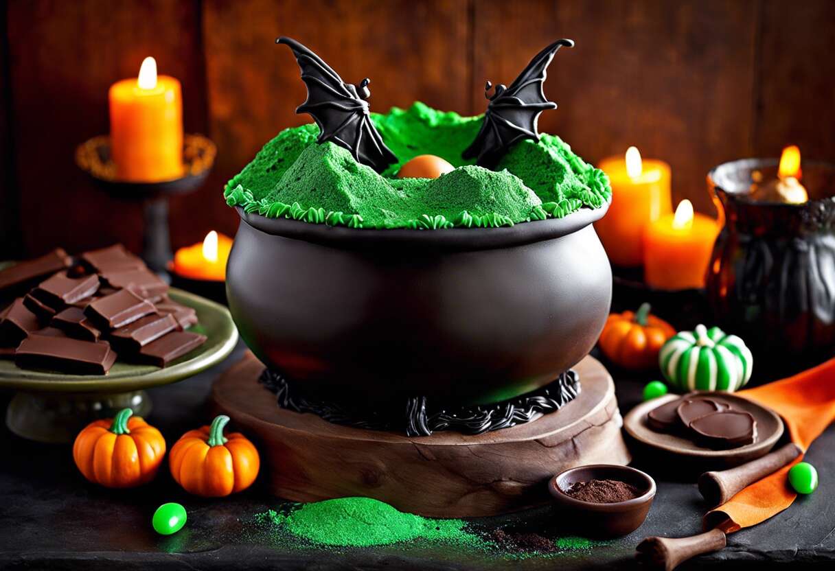 Recette de gâteau chaudron de sorcière pour Halloween : facile et terrifiant !