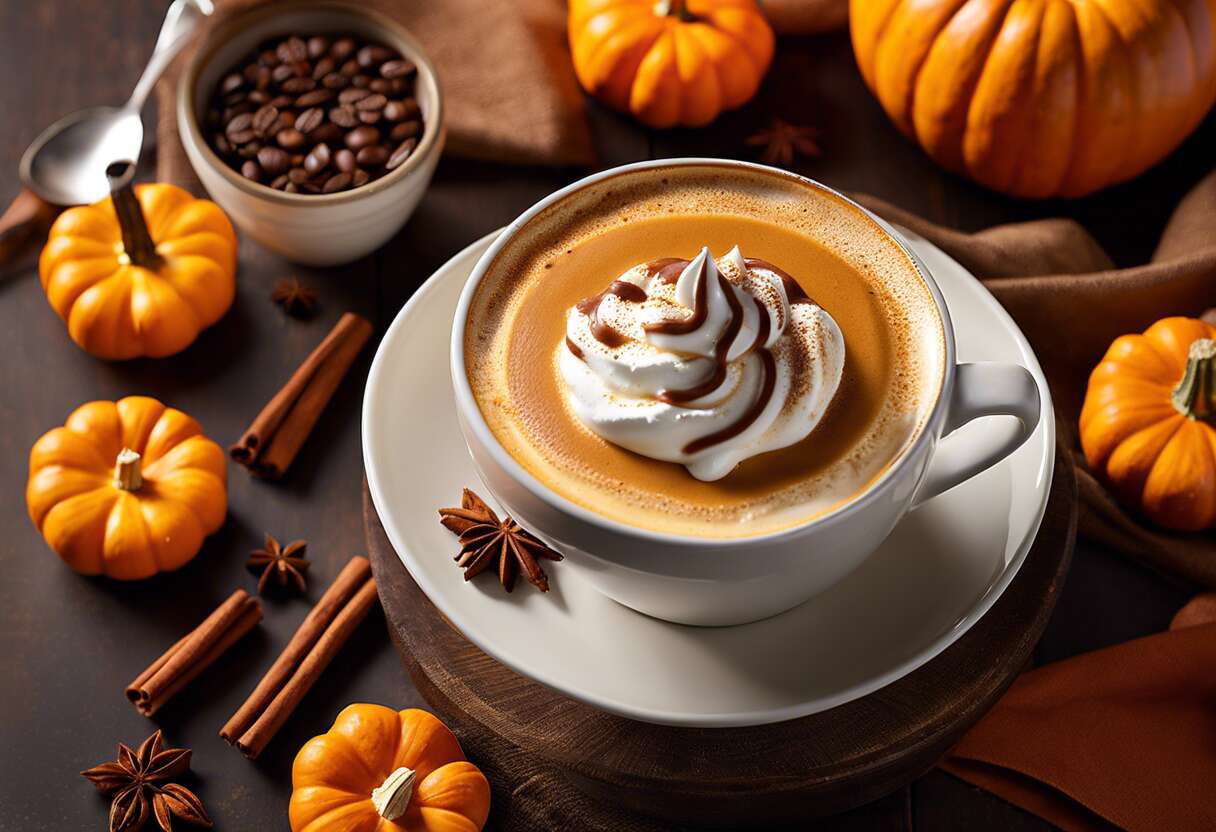 Recette Pumpkin Spice Latte au lait de potimarron : saveurs automnales à la maison