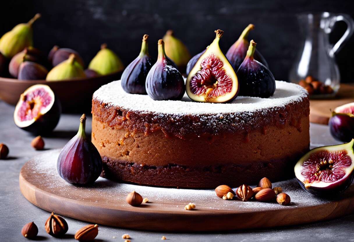 Recette gâteau aux figues et noisettes : saveurs automnales 2024