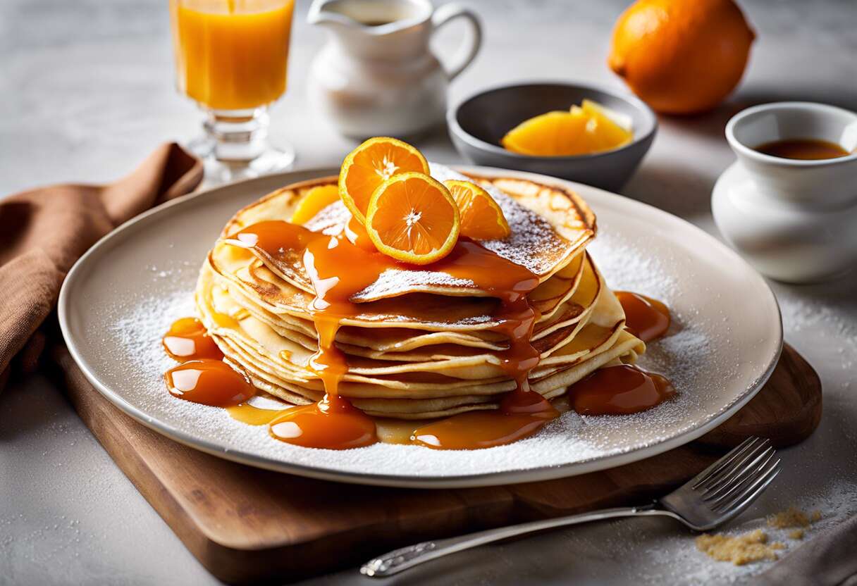 Recette des crêpes Suzette : découvrez les secrets de ce dessert français traditionnel