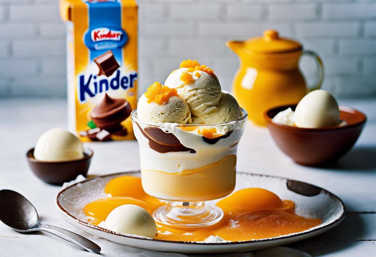 Recette facile de glace italienne au Kinder maison – Découvrez comment faire !