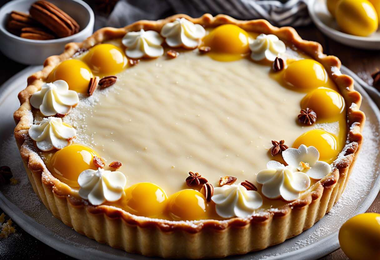 Recette gourmande de tarte à la vanille et praliné : plaisir assuré en 2024 !