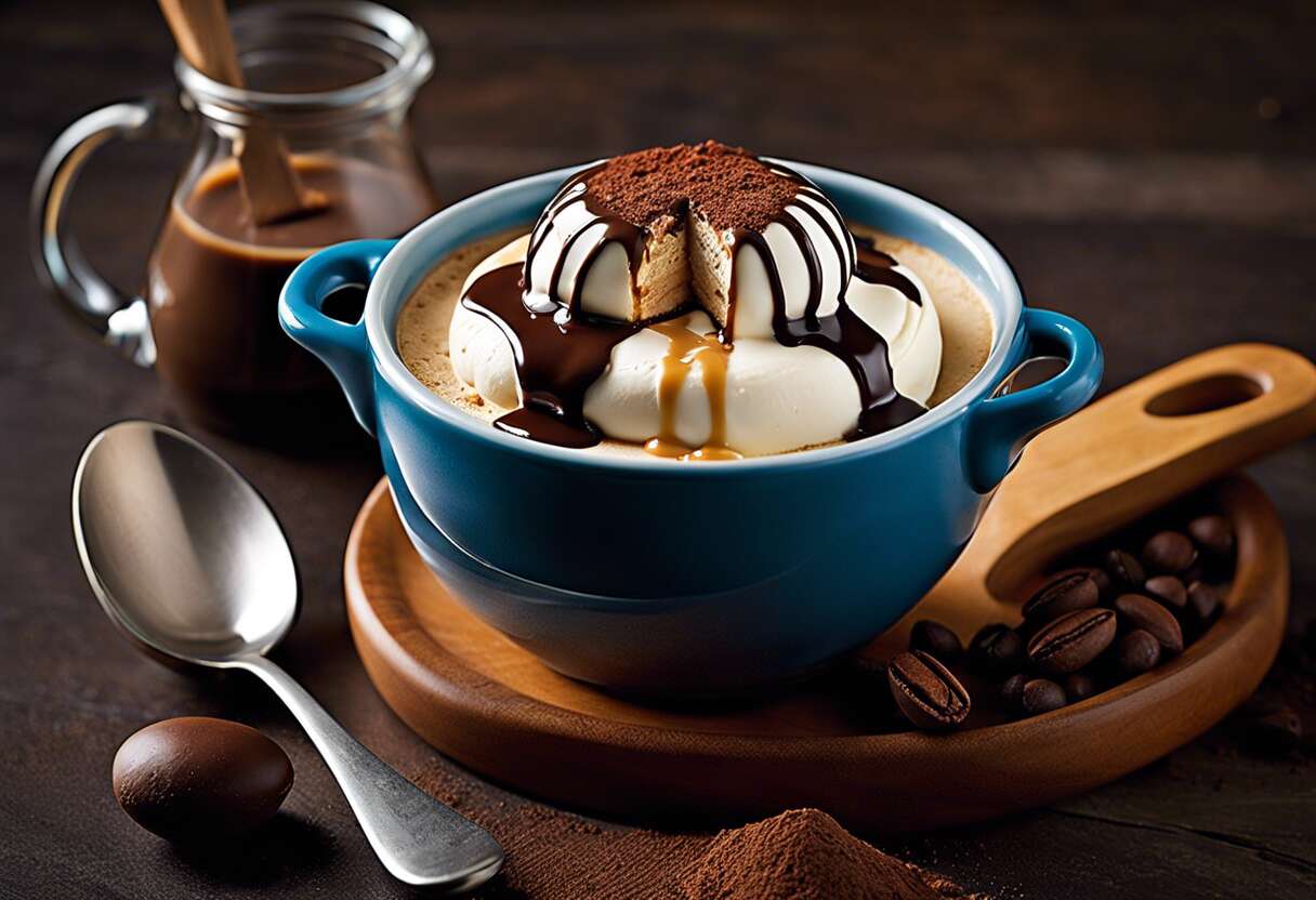 Recette facile de café affogato à la glace vanille pour un dessert italien gourmand