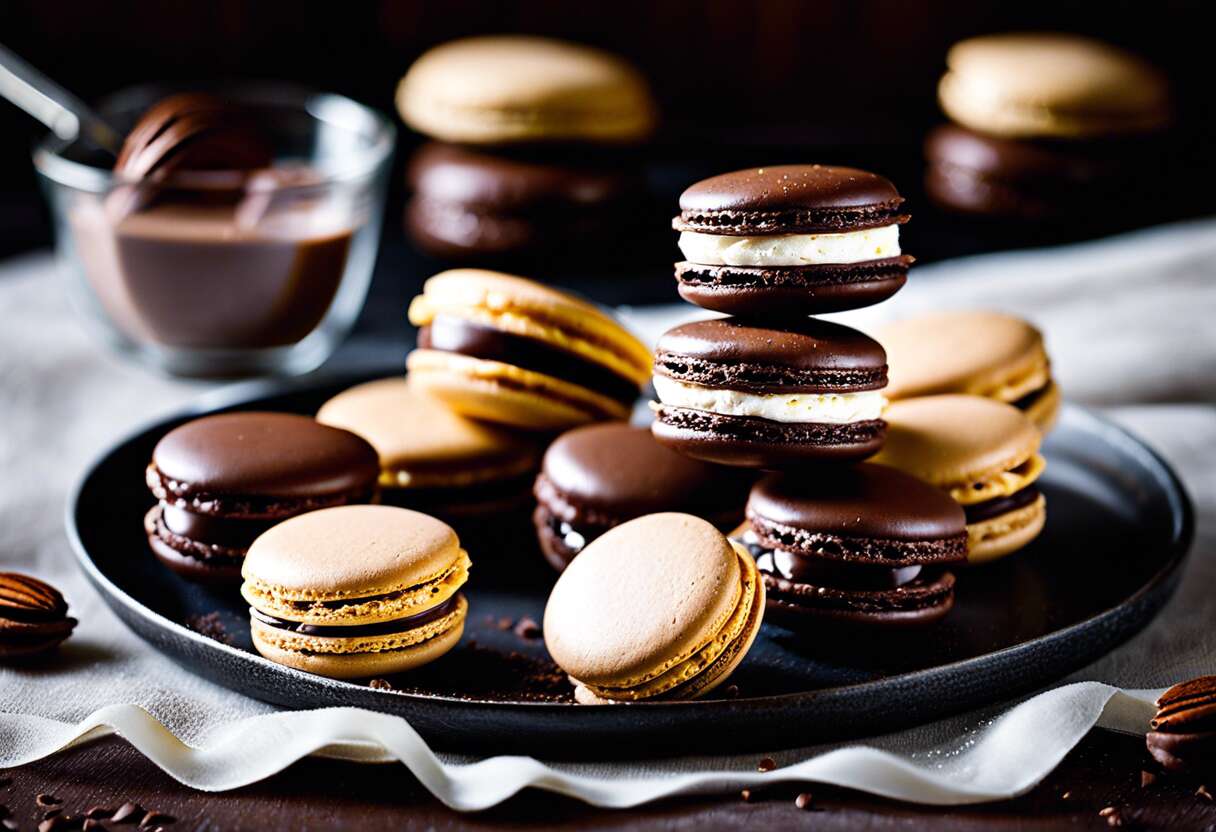 Macarons au chocolat : la recette gourmande