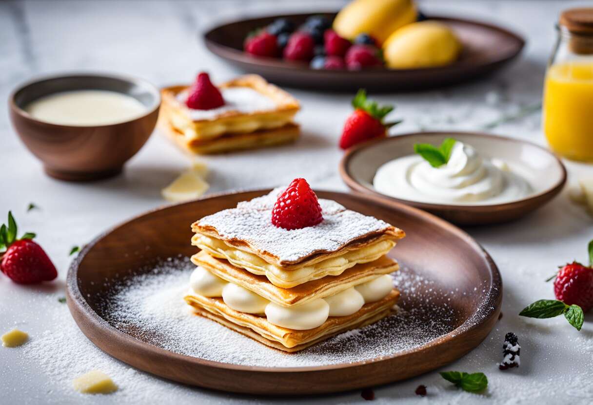 Recette du mille-feuille à la vanille et mascarpone