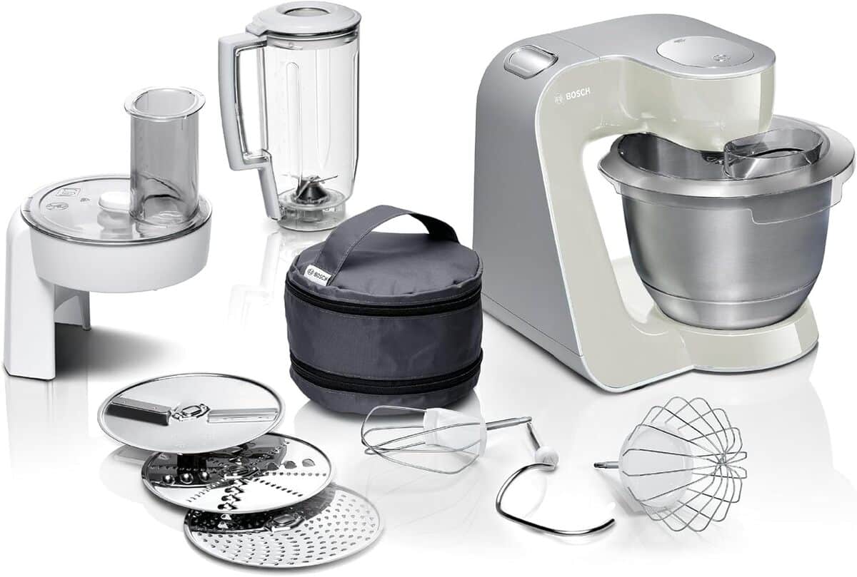 Test du Bosch MUM58L20 : robot Pâtissier 1000 W, bol 3, 9 L et Accessoires
