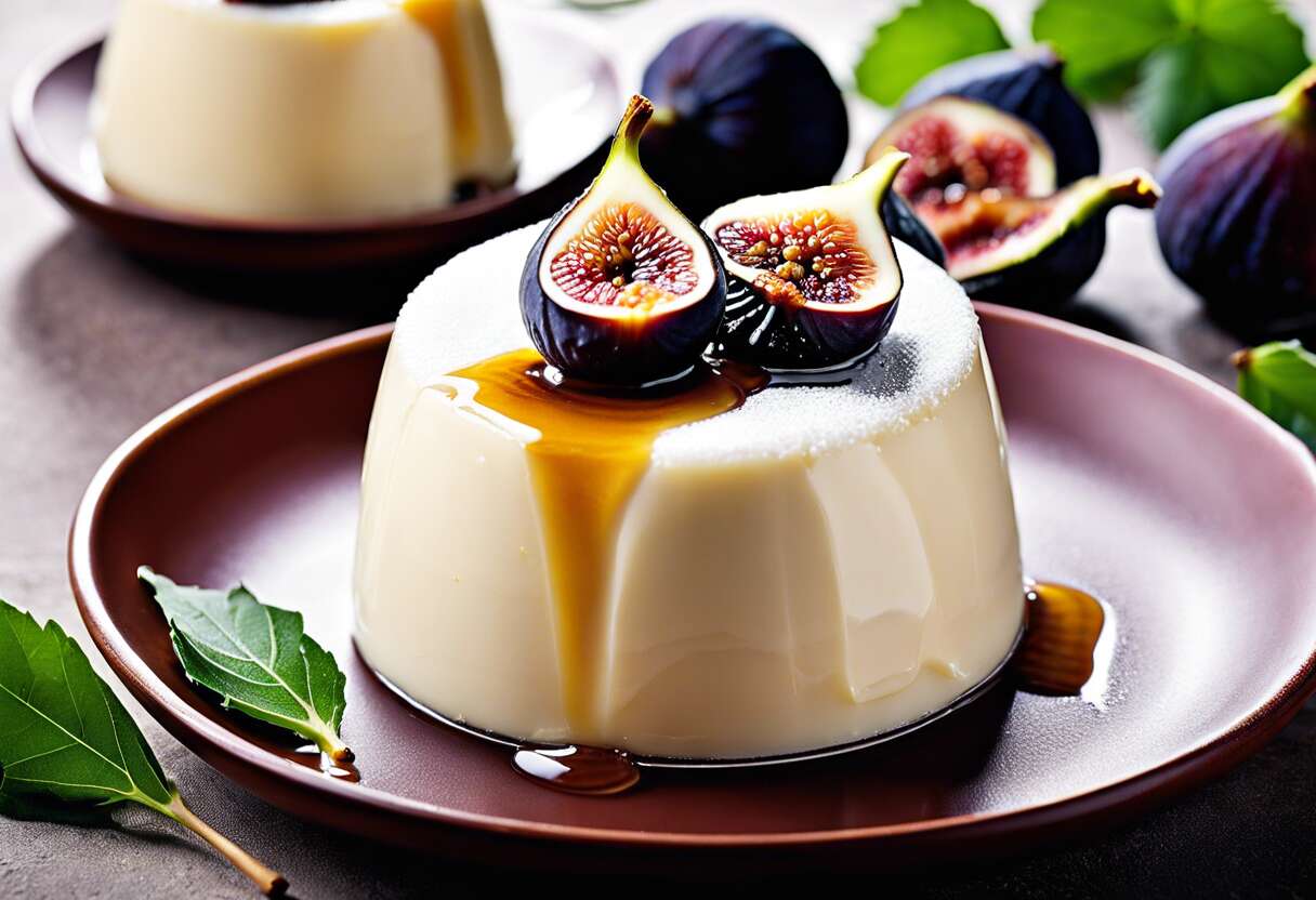 Recette de panna cotta aux figues et à la vanille