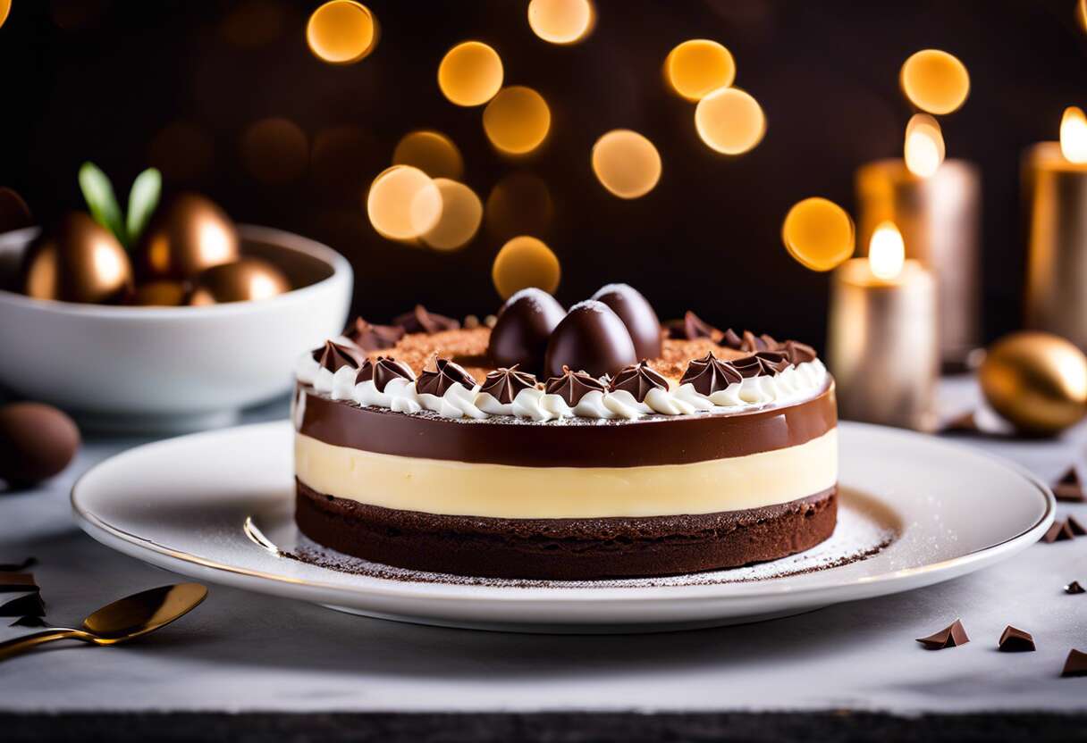 Recette d'entremets aux 3 chocolats