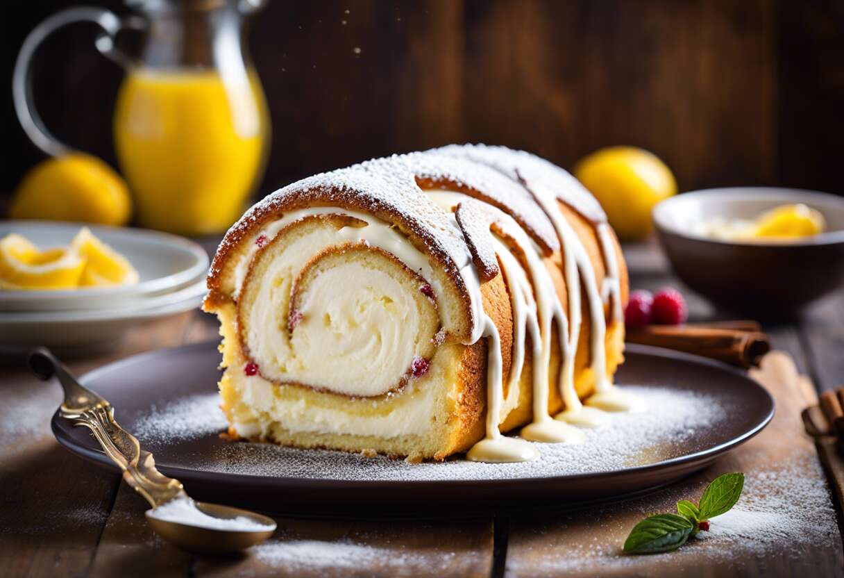 Recette de bûche roulée à la vanille