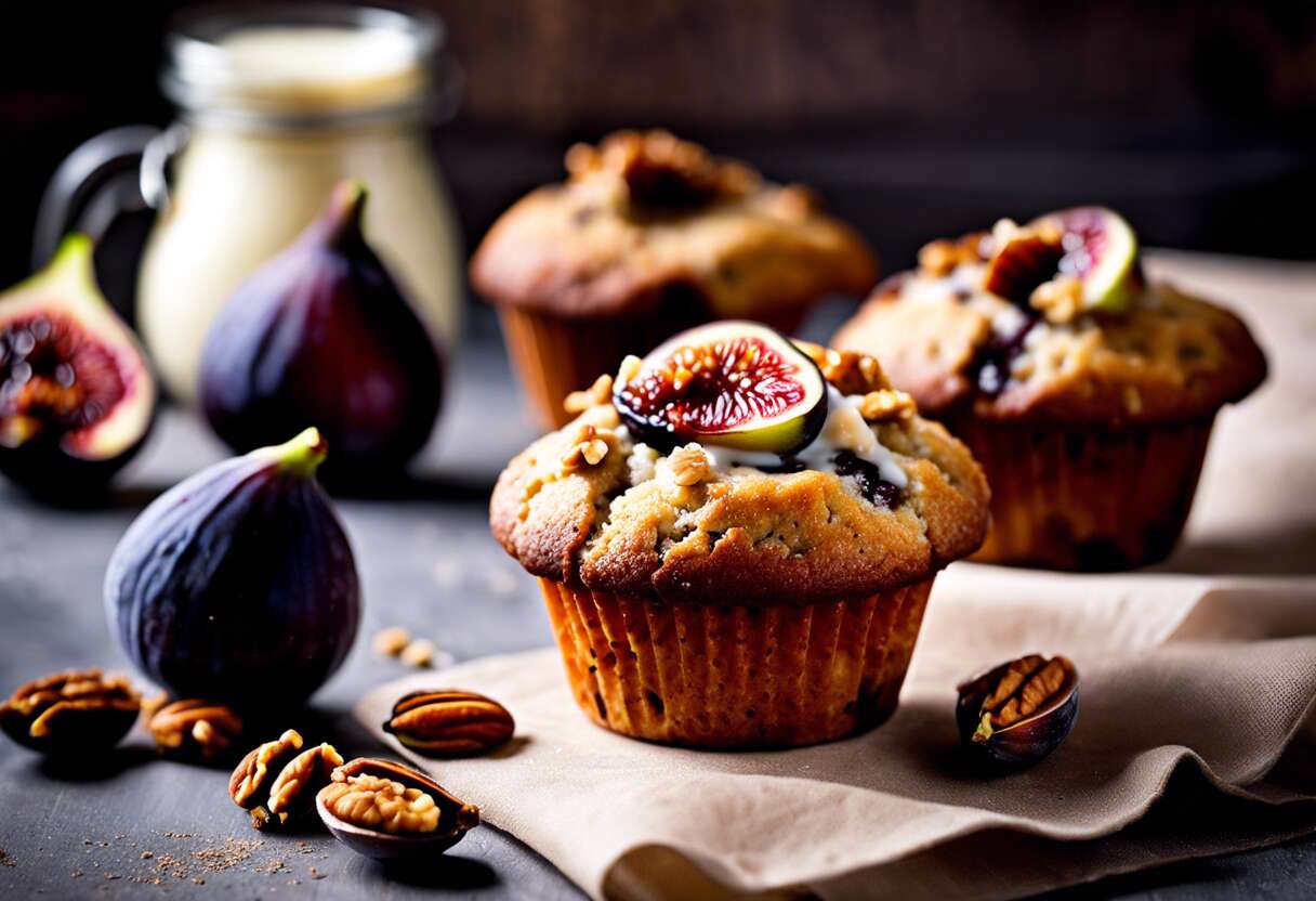 Recette de muffins figues et noix