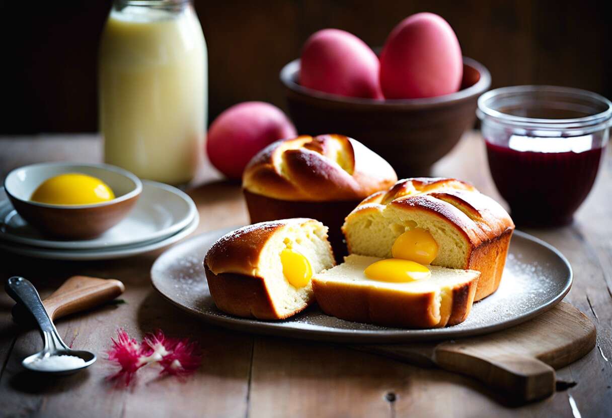 Recette de brioches vanille et rhubarbe