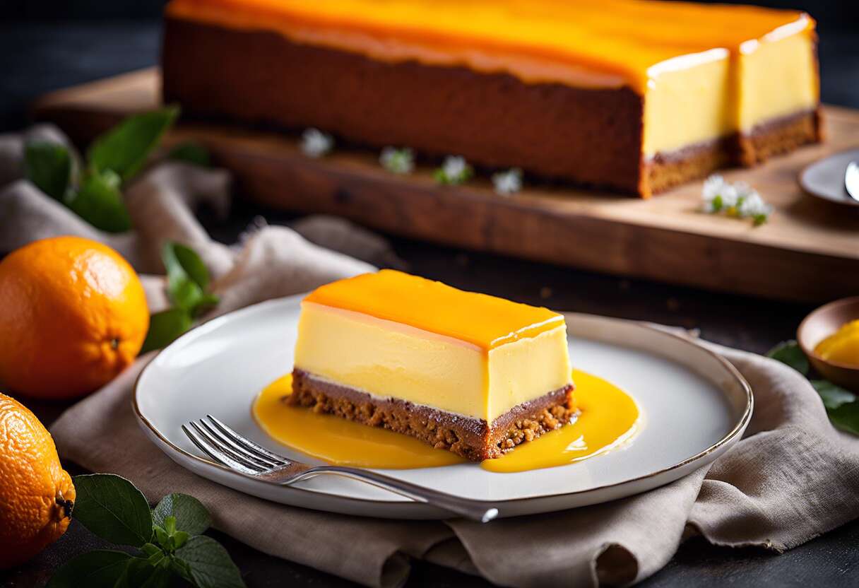 Bûche orange passion et Dulcey : la recette gourmande
