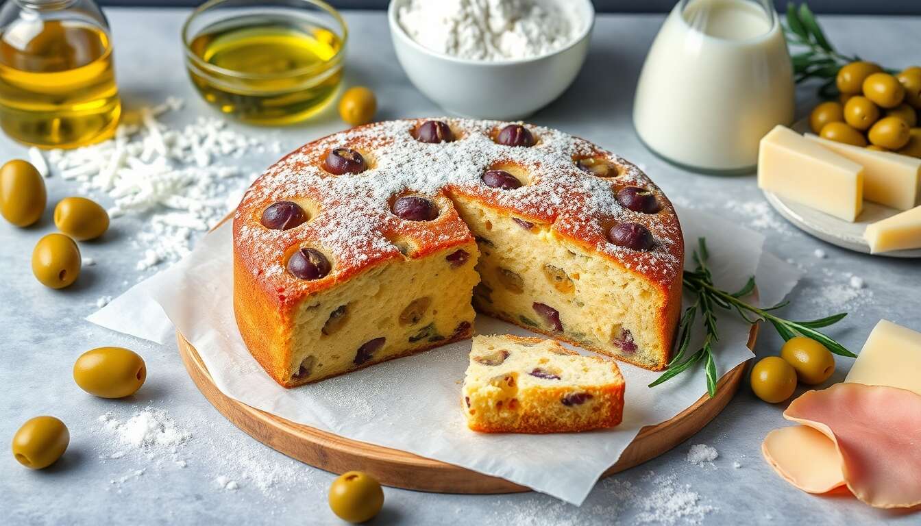 Recette facile de cake aux olives pour l'apéro - Découvrez comment préparer ce délice !
