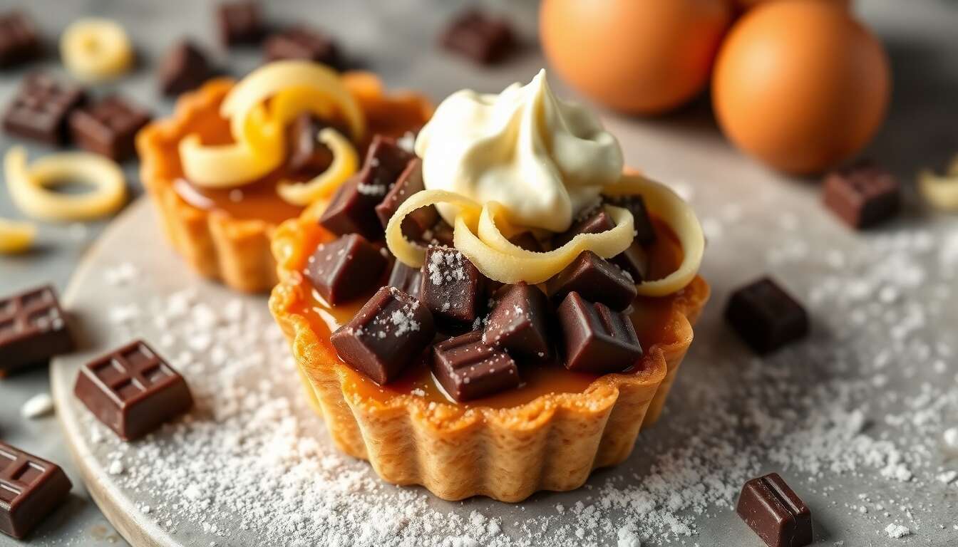Recette de tartelettes chocolat caramel beurre salé