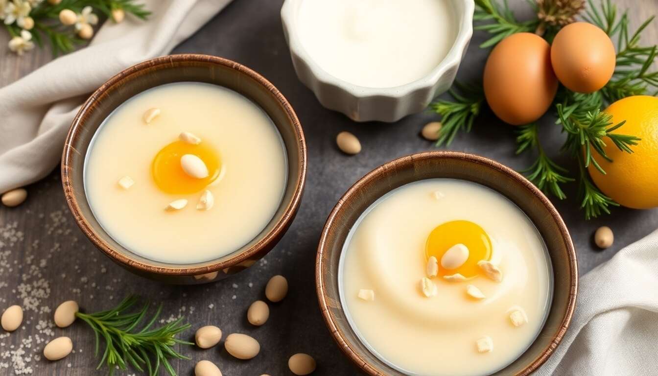 Recette d'entremets individuels à la fleur d'oranger et pignons de pin