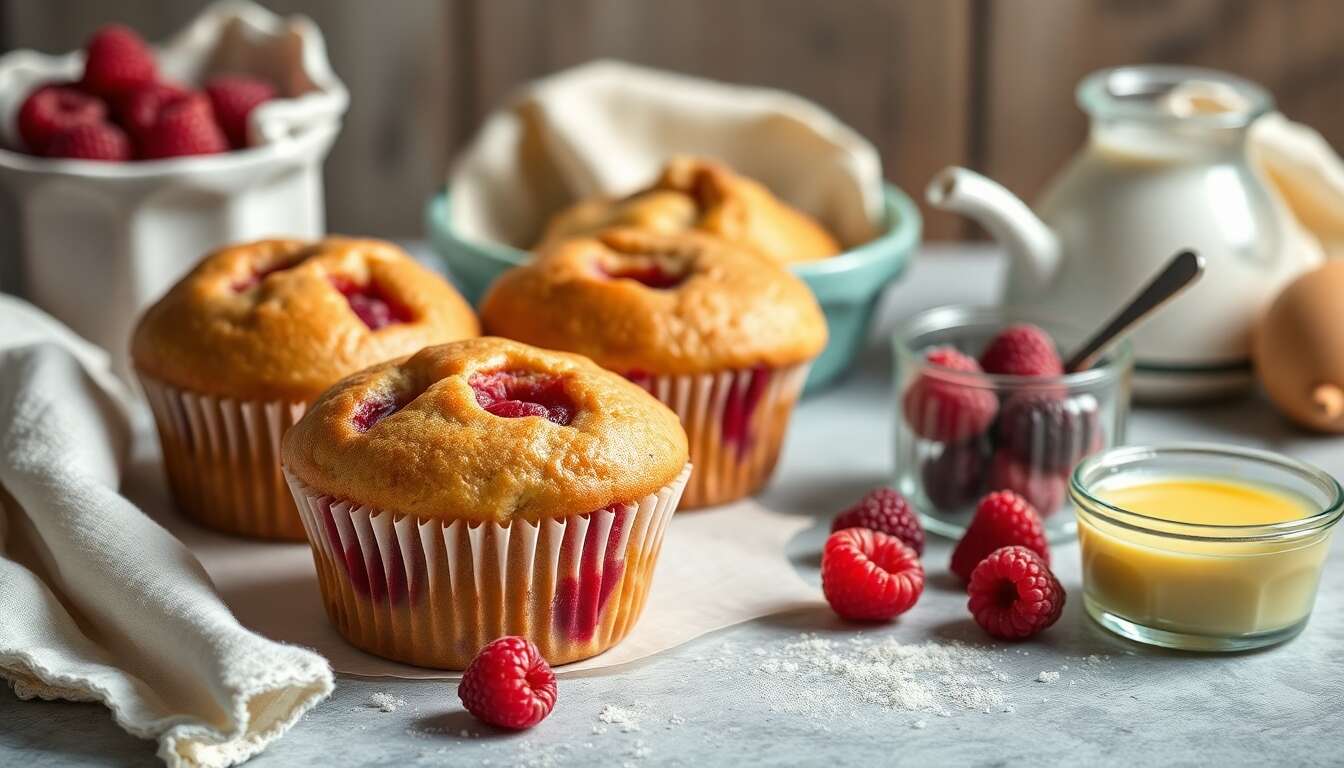 Comment réussir la meilleure recette de muffins américains à la framboise ?