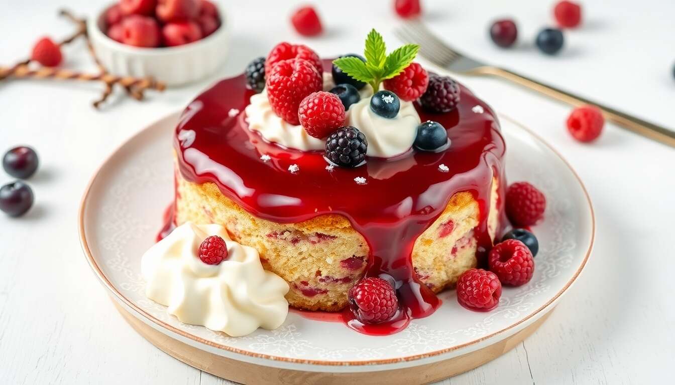 Bûche vanille et fruits rouges : recette gourmande