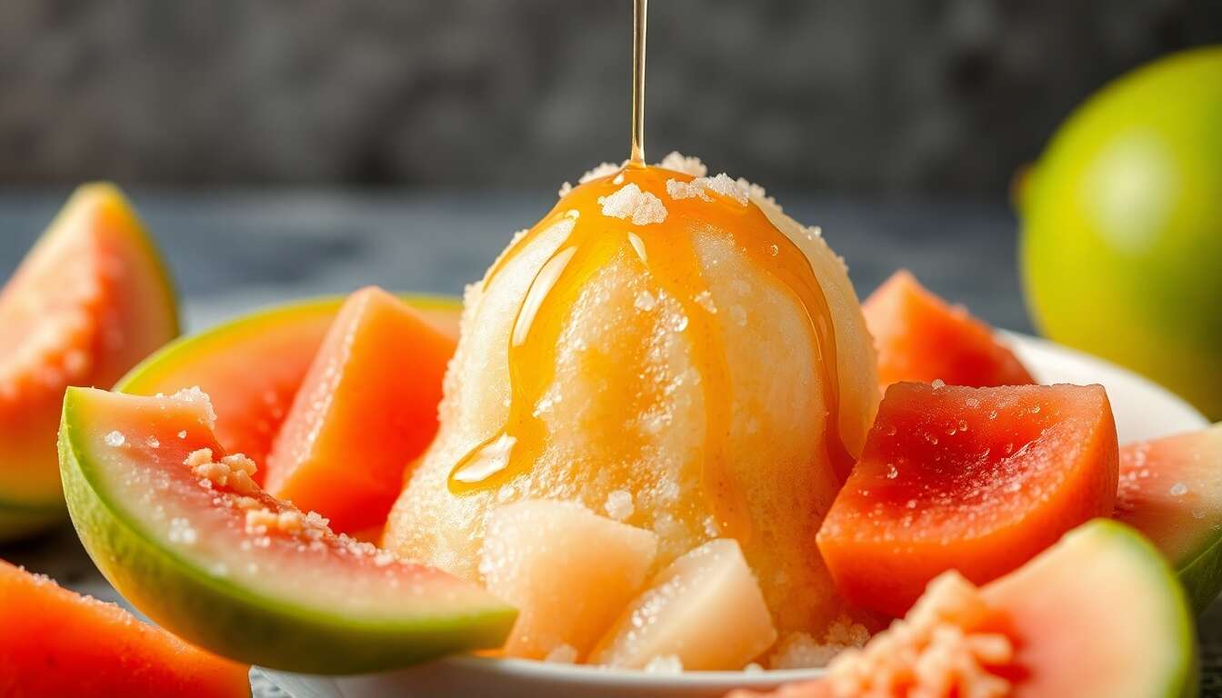 Recette de kakigori au melon