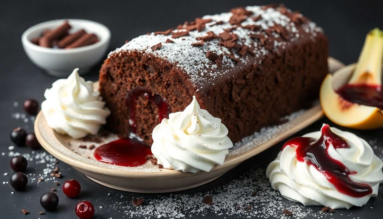 Bûche chocolat cassis : recette gourmande