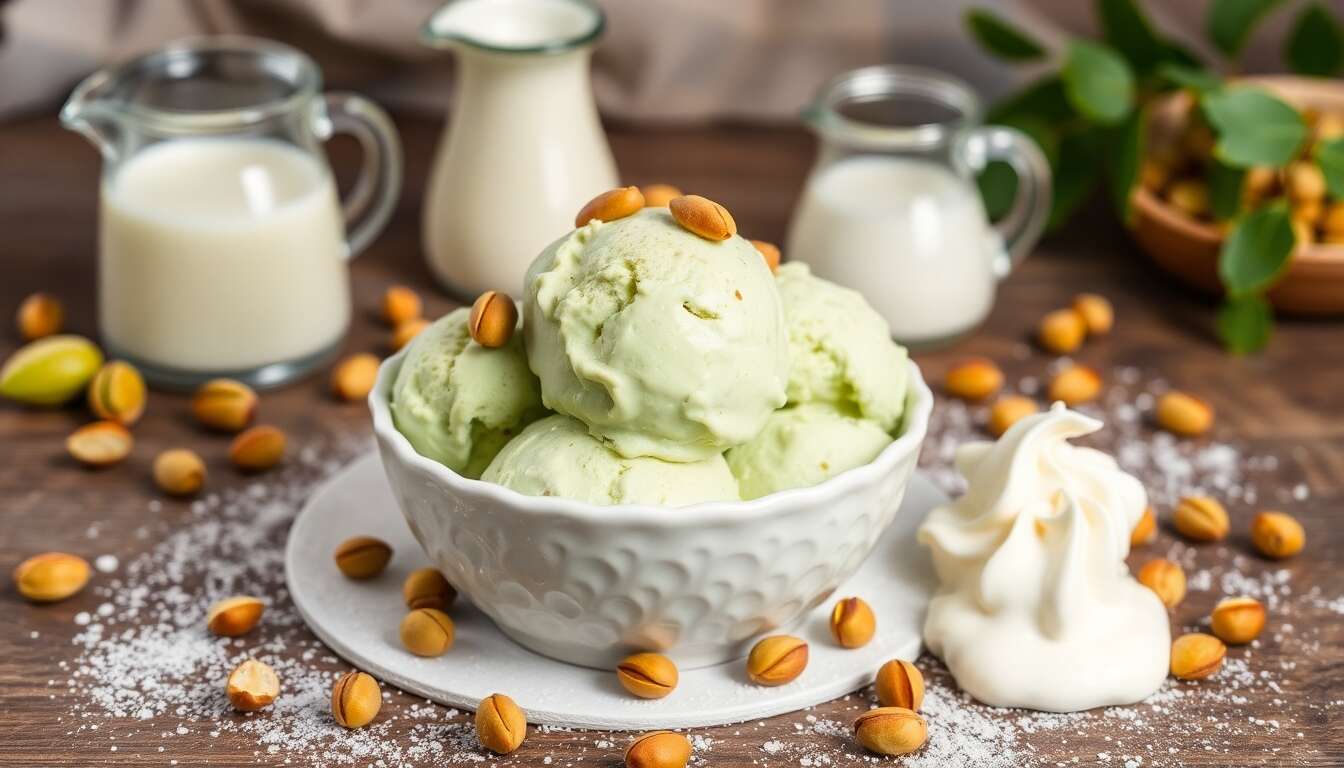 Recette de glace à la pistache maison