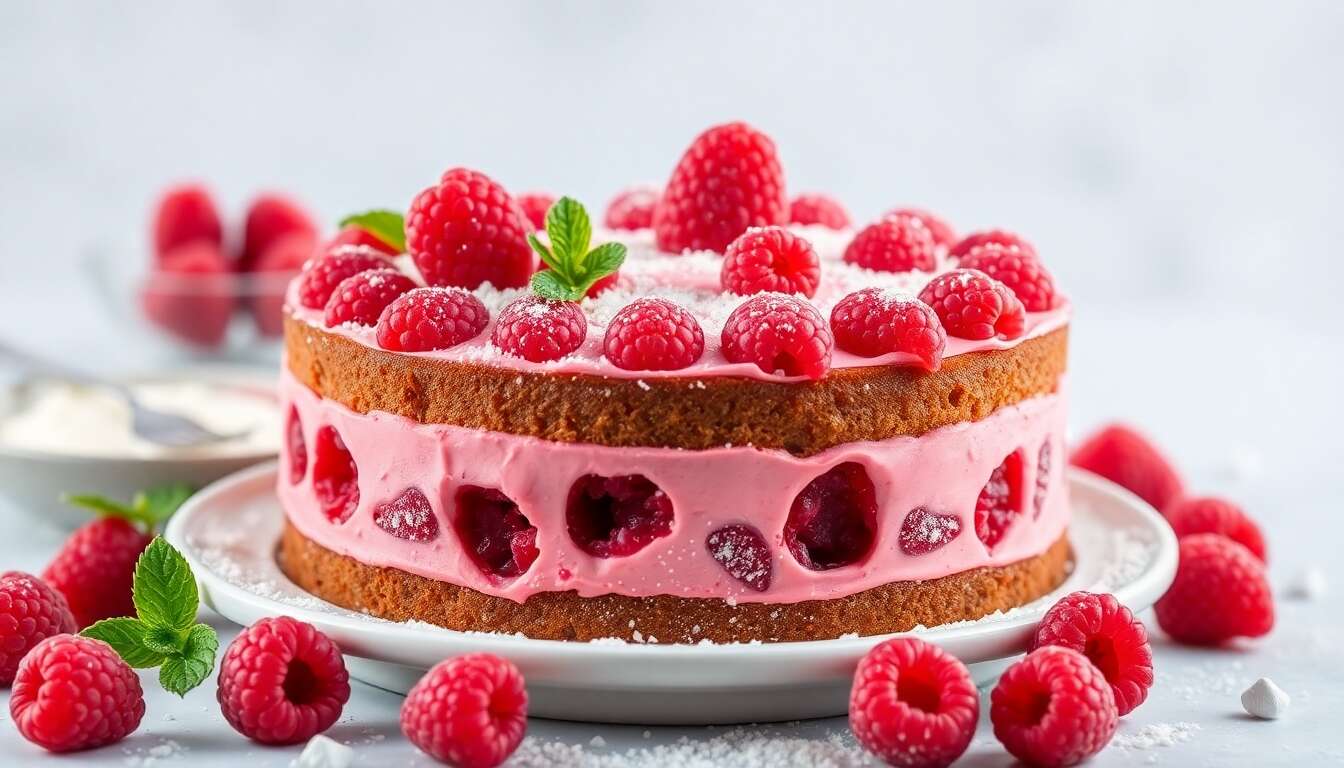 Recette de cake à la framboise pour la Saint-Valentin : gourmand et romantique