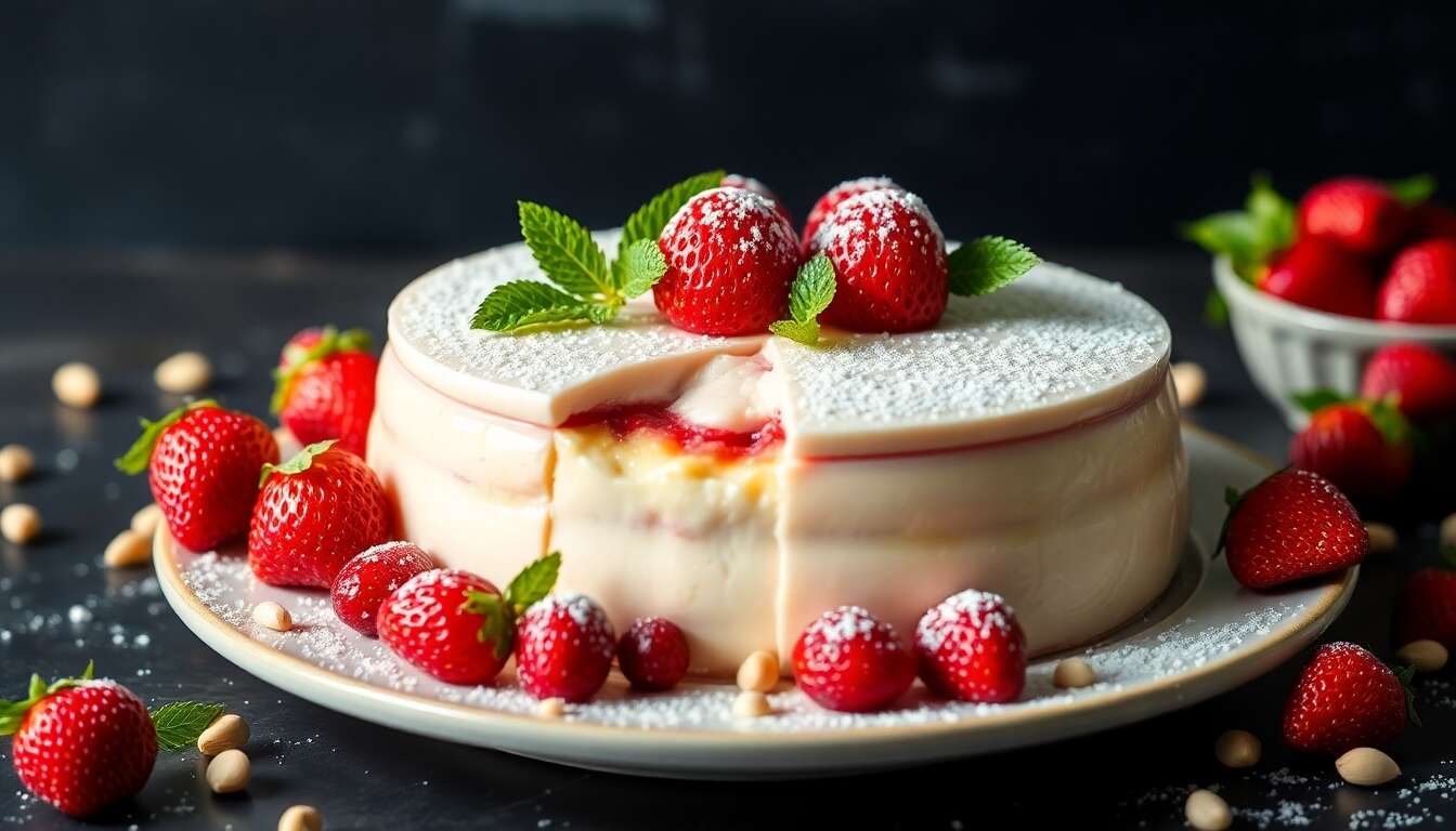Recette d'entremets à la fraise et pistache : un dessert irrésistible