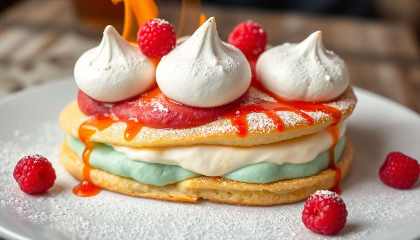 Recette de l'Omelette Norvégienne : un dessert glacé et flambé irrésistible