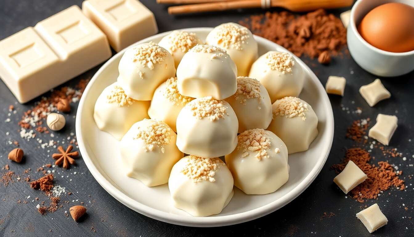 Recette de Truffes au Chocolat Blanc : délice Gourmand à Découvrir