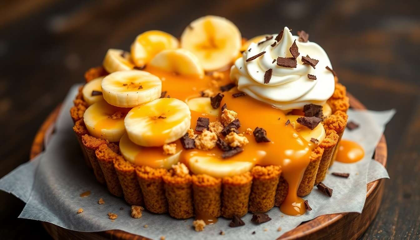 Fantastik Banoffee : tarte spéculoos, banane et confiture de lait