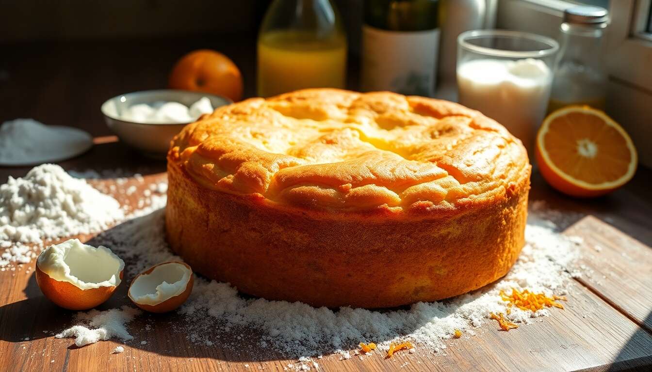 Cake moelleux à la ricotta et orange : une recette gourmande